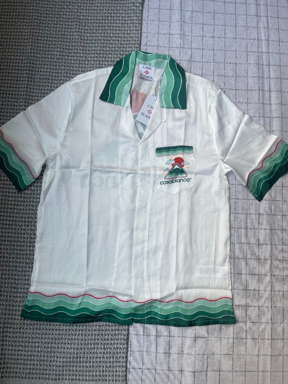Casablanca Montagne Ondulée Silk Shirt